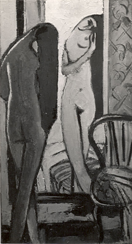 M&auml;dchen vor dem Spiegel